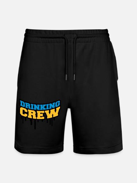Drinking Crew Graffiti - Stanley/Stella Unisex Bio Joggingshorts Trainer - Schwarz
