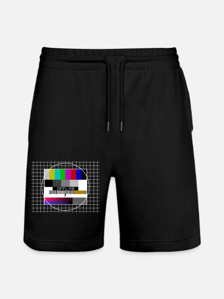 offline, internet, testbillede, tv - Stanley/Stella Trainer økologiske unisex joggingshorts - sort