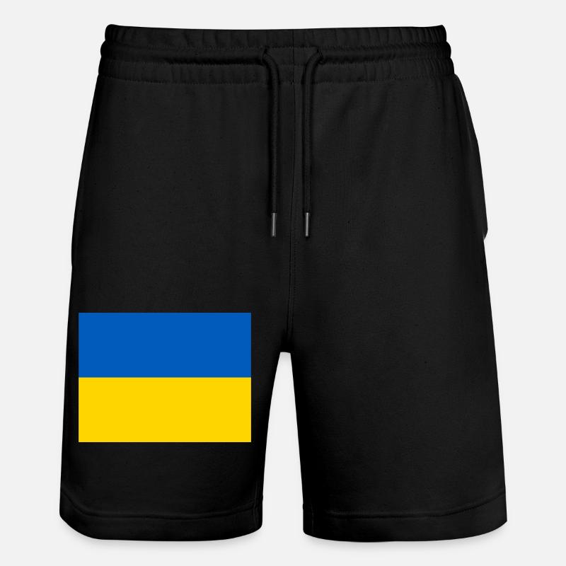 Drapeau de l’Ukraine - Short de jogging bio TRAINER Stanley/Stella unisexe - noir
