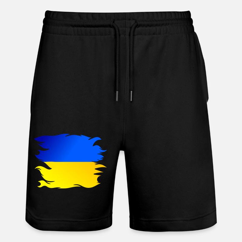 Drapeau de l’Ukraine Drapeau - Short de jogging bio TRAINER Stanley/Stella unisexe - noir