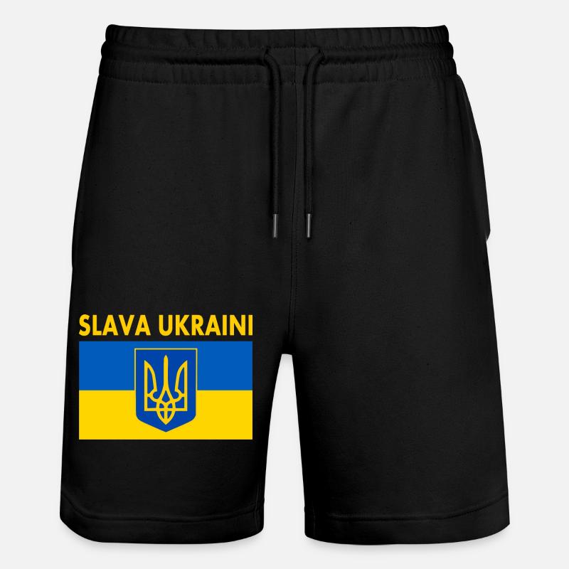 Slava ukraini - Short de jogging bio TRAINER Stanley/Stella unisexe - noir