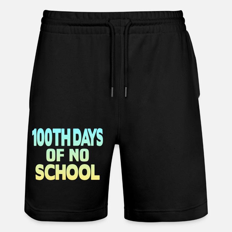 100e jours sans école - Short de jogging bio TRAINER Stanley/Stella unisexe - noir