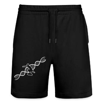 Surfer Surf moniteur surf surf surf - Short de jogging bio TRAINER Stanley/Stella unisexe - noir - Devant - Nik (191cm) & Marisol (170cm)