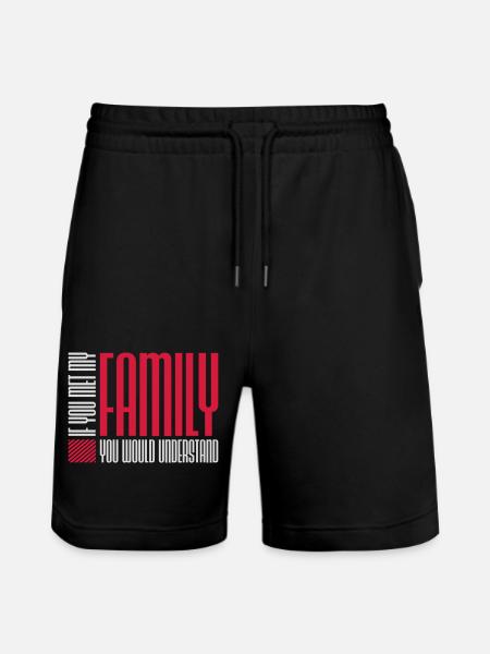 you would understand quote - Stanley/Stella Trainer Unisex Organic Jogging Shorts - black