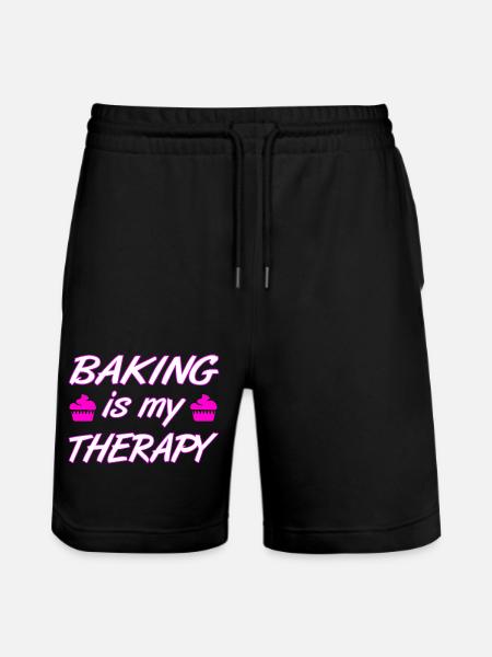 Bake - Stanley/Stella Trainer Unisex Organic Jogging Shorts - black