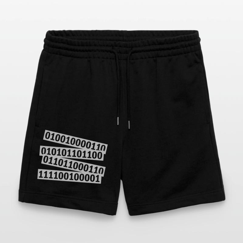 Binary Code Program Language Stanley/Stella Trainer Unisex Organic Jogging Shorts