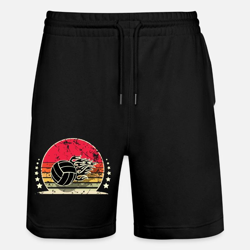 Volleyball - Stanley/Stella Unisex Bio Joggingshorts Trainer  - Schwarz