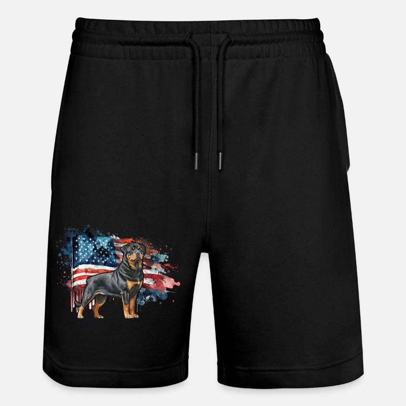 Rottweiler États-Unis - Short de jogging bio TRAINER Stanley/Stella unisexe - noir