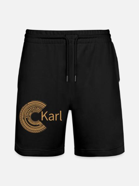 For Karl - Stanley/Stella Trainer Unisex Organic Jogging Shorts - black