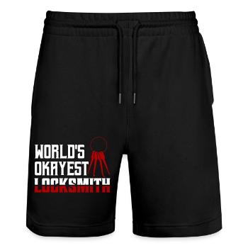 Le serrurier le plus acceptable du monde Pick Locks Lockpicker - Short de jogging bio TRAINER Stanley/Stella unisexe - noir - Devant - Nik (191cm) & Marisol (170cm)