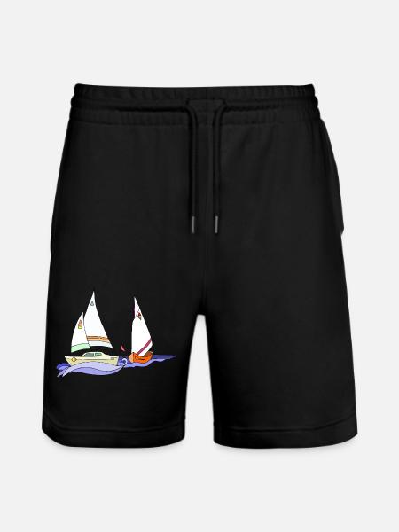 Sejlbåde - Stanley/Stella Trainer økologiske unisex joggingshorts - sort