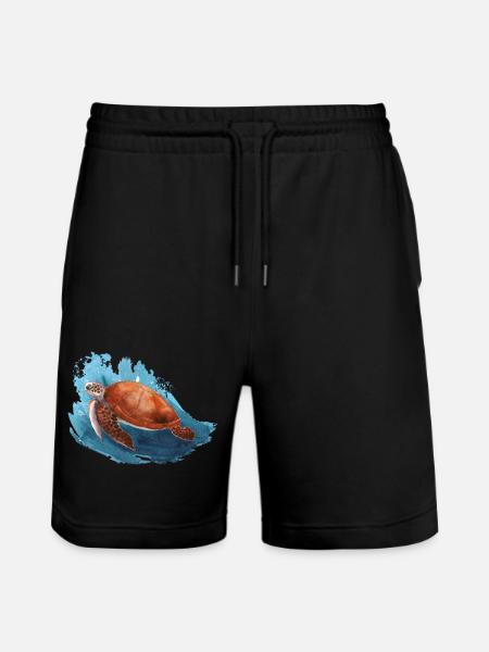 Tortue - Short de jogging bio TRAINER Stanley/Stella unisexe - noir