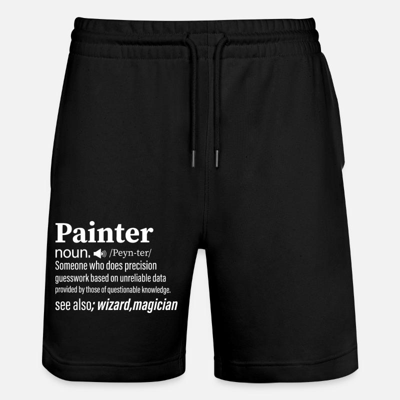 Painter noun.......... Profession Job - Stanley/Stella Unisex Bio Joggingshorts Trainer  - Schwarz