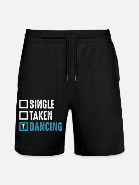 Dancing Dance Music - Stanley/Stella Trainer Unisex Organic Jogging Shorts - black