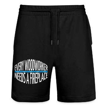 Tout est ok sagesse cotondrawstringbag fun - Short de jogging bio TRAINER Stanley/Stella unisexe - noir - Devant - Nik (191cm) & Marisol (170cm)