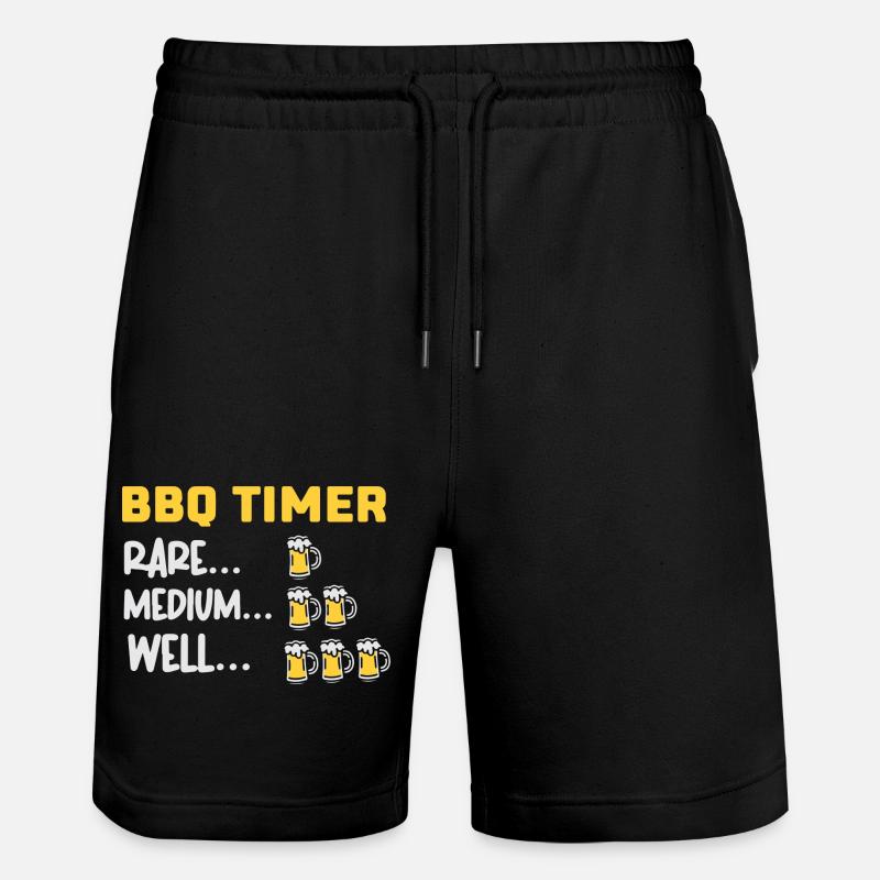 BBQ Timer - Stanley/Stella Unisex Bio Joggingshorts Trainer  - Schwarz