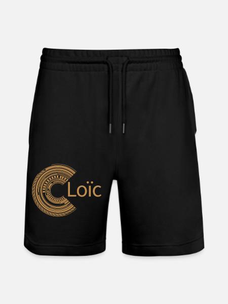 For Loïc - Stanley/Stella Trainer Unisex Organic Jogging Shorts - black