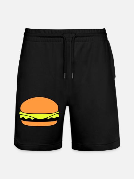 burger 01 - Stanley/Stella Unisex Bio Joggingshorts Trainer - Schwarz