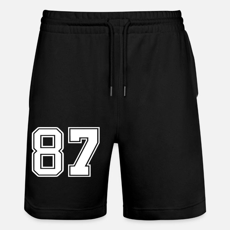87 - Short de jogging bio TRAINER Stanley/Stella unisexe - noir