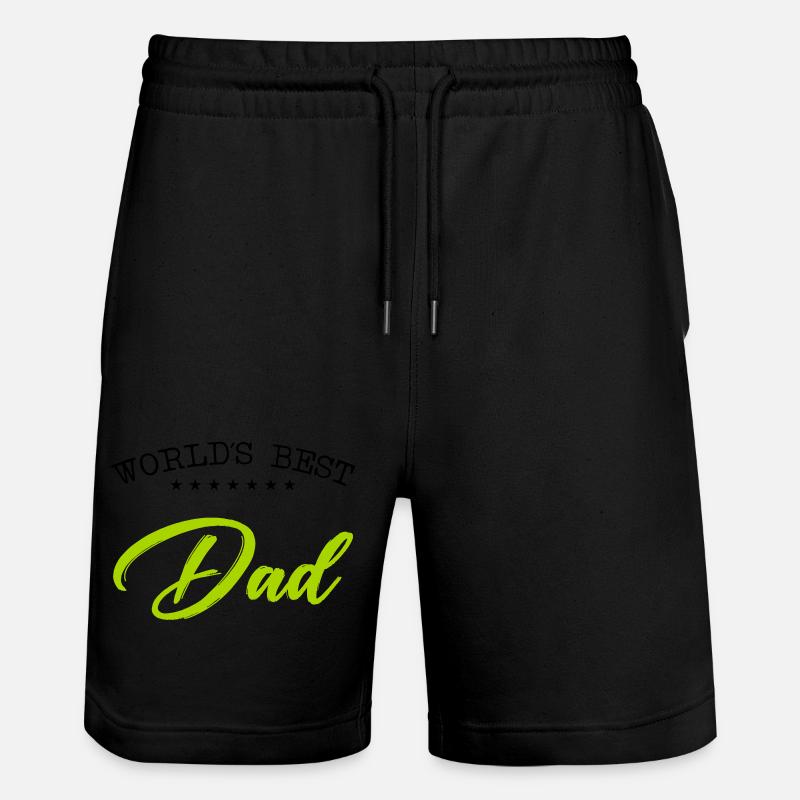 Meilleur papa du monde - Short de jogging bio TRAINER Stanley/Stella unisexe - noir