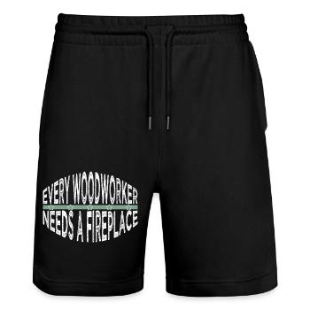 Meilleur papa Aaron Carpenter T-shirts Dictons drôles - Short de jogging bio TRAINER Stanley/Stella unisexe - noir - Devant - Nik (191cm) & Marisol (170cm)