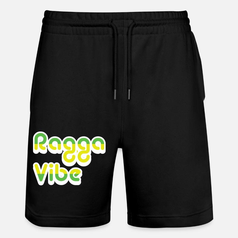 ragga vibe - Stanley/Stella Unisex Bio Joggingshorts Trainer  - Schwarz