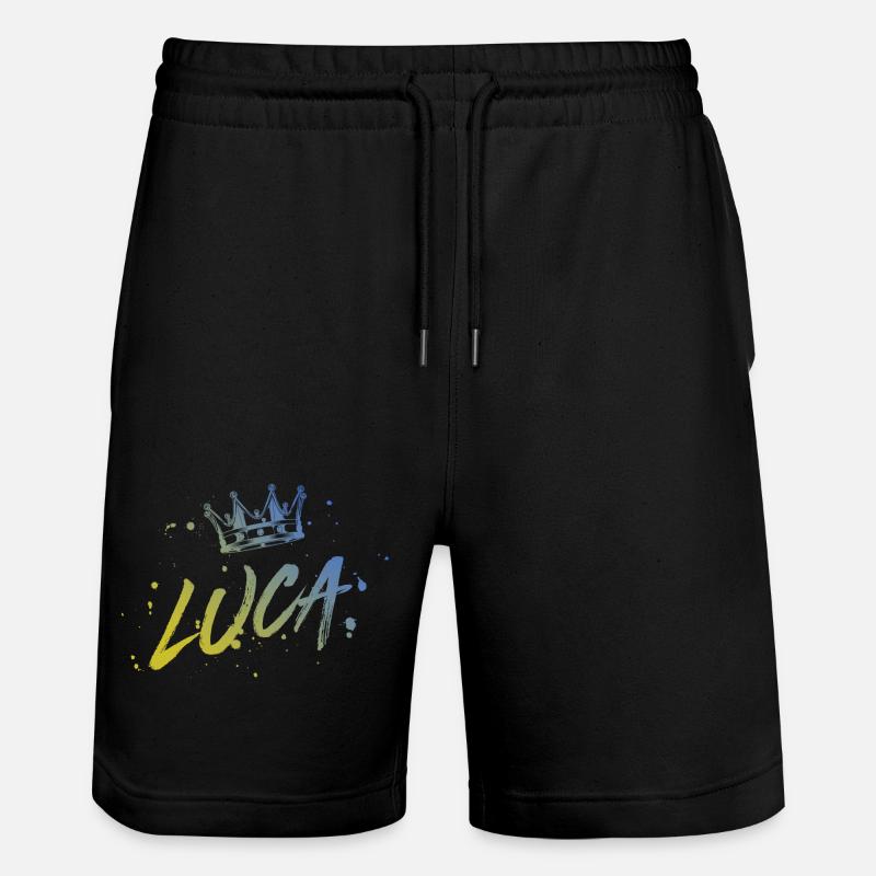 Luca - Stanley/Stella Unisex Bio Joggingshorts Trainer  - Schwarz