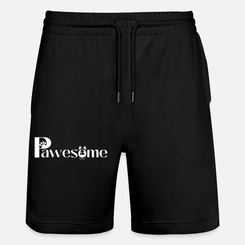 (P)awesome 🐶 - Stanley/Stella Unisex Bio Joggingshorts Trainer  - Schwarz