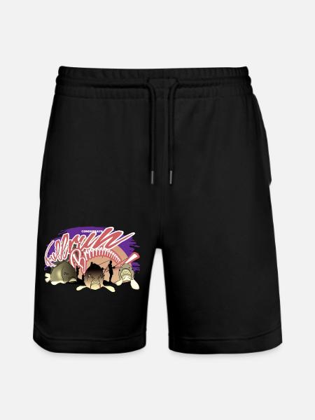 Angler Geschenkidee Cool Karpfen - Stanley/Stella Unisex Bio Joggingshorts Trainer  - Schwarz