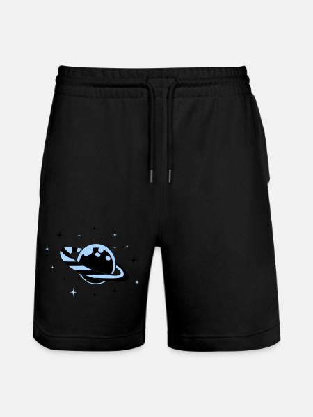 Planet 01 - Stanley/Stella Trainer Unisex Organic Jogging Shorts - black