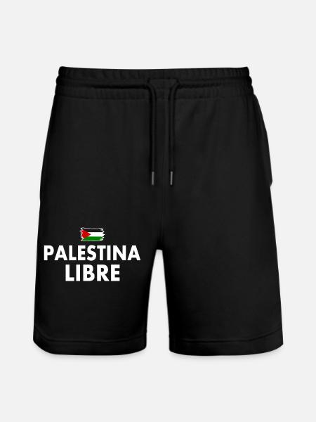 palestina libre - Stanley/Stella Trainer Unisex Organic Jogging Shorts - black