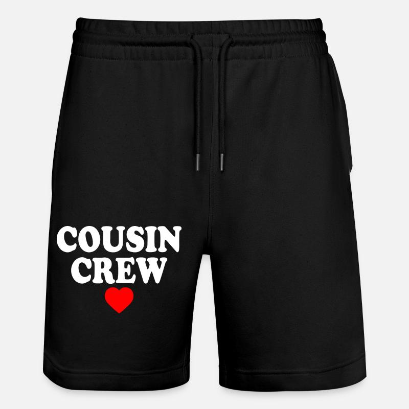 Cousin crew - Short de jogging bio TRAINER Stanley/Stella unisexe - noir