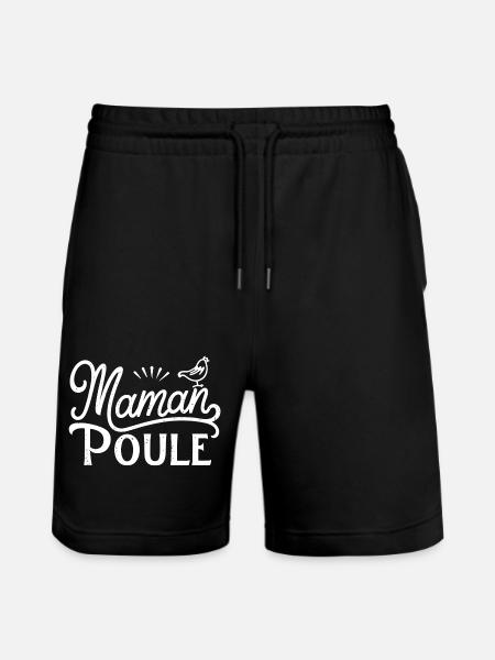 Maman poule - Short de jogging bio TRAINER Stanley/Stella unisexe - noir