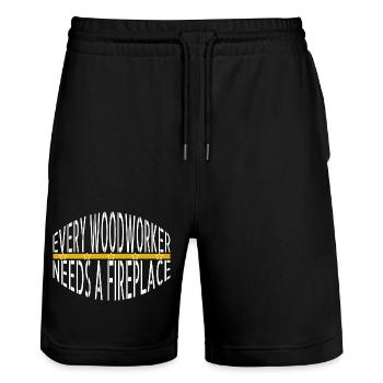 funny sayings plumber funny carpenter quotes best - Stanley/Stella Unisex Bio Joggingshorts Trainer  - Schwarz - Vorne - Nik (191cm) & Marisol (170cm)