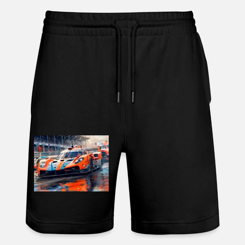 Course automobile - Short de jogging bio TRAINER Stanley/Stella unisexe - noir