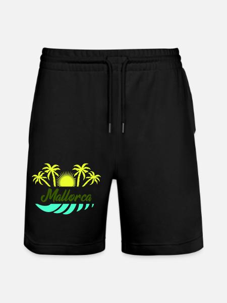 Majorca - Stanley/Stella Trainer Unisex Organic Jogging Shorts - black