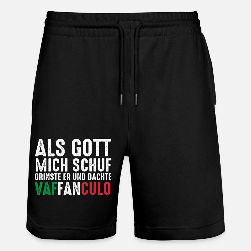 Italie Vaffanculo italien - Short de jogging bio TRAINER Stanley/Stella unisexe - noir