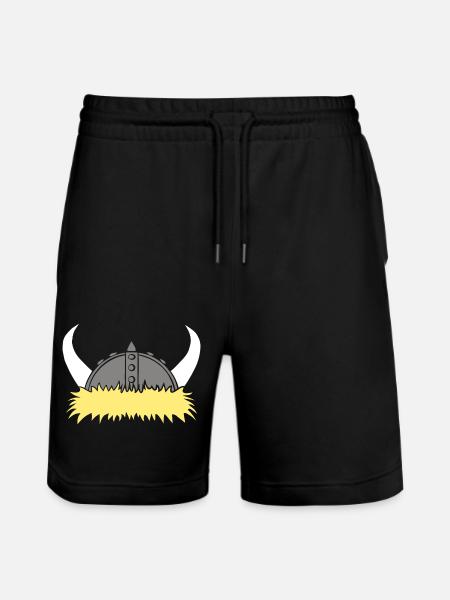 Viking helmet - Stanley/Stella Trainer Unisex Organic Jogging Shorts - black