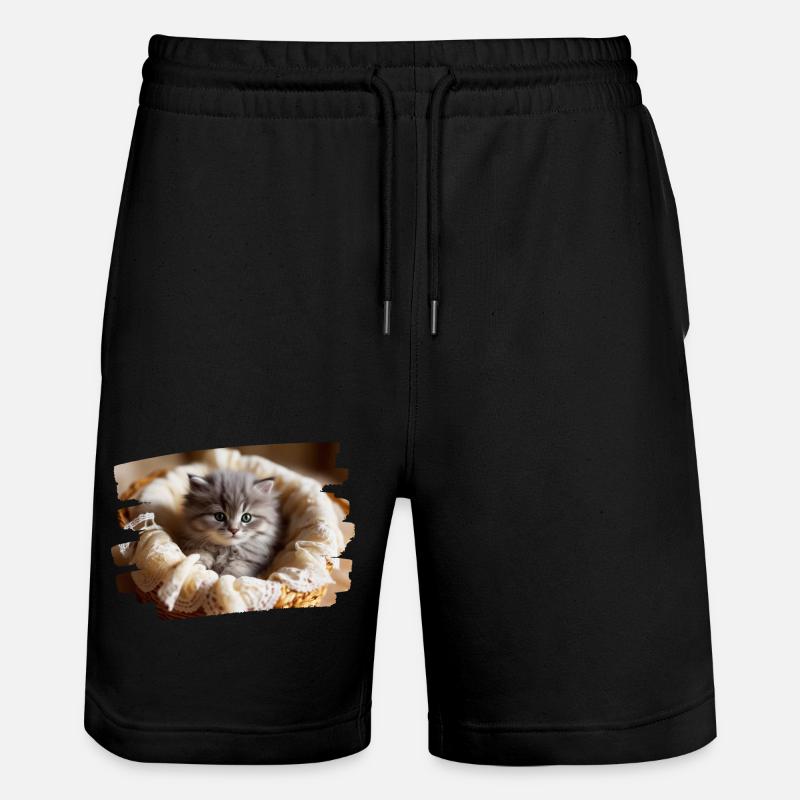 chaton mimi - Short de jogging bio TRAINER Stanley/Stella unisexe - noir