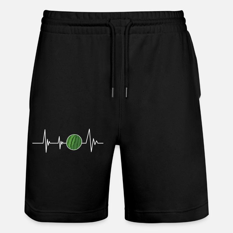 Battement de cœur pastèque - Short de jogging bio TRAINER Stanley/Stella unisexe - noir