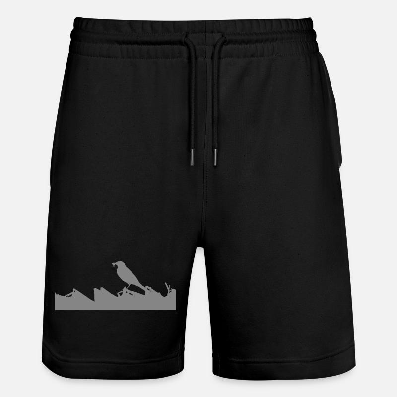 Superpouvoir : Bergeronnette des ruisseaux - Short de jogging bio TRAINER Stanley/Stella unisexe - noir