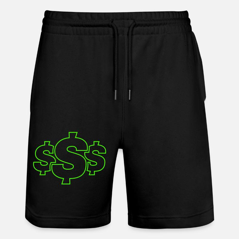 Symbole du dollar - Short de jogging bio TRAINER Stanley/Stella unisexe - noir
