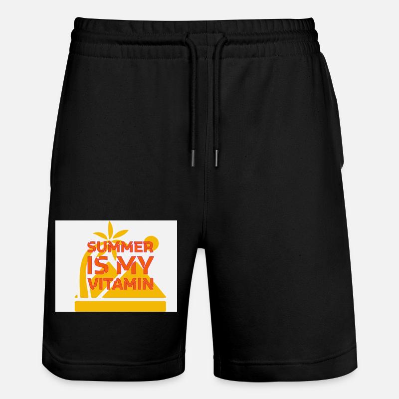 Sommer - Stanley/Stella Unisex Bio Joggingshorts Trainer  - Schwarz