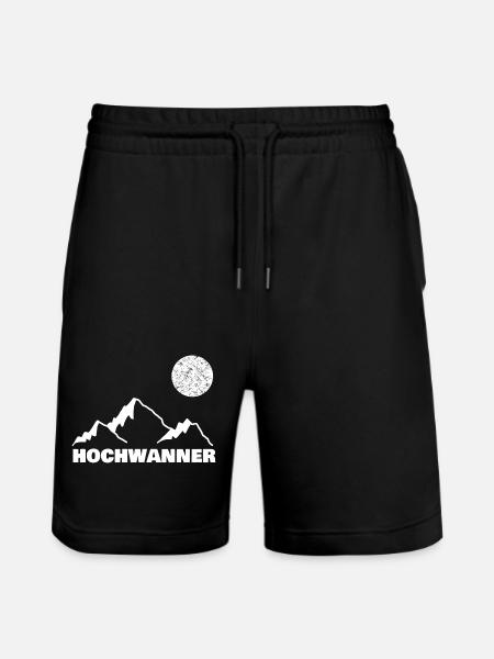 Gift for Hochwanner - Stanley/Stella Trainer Unisex Organic Jogging Shorts - black