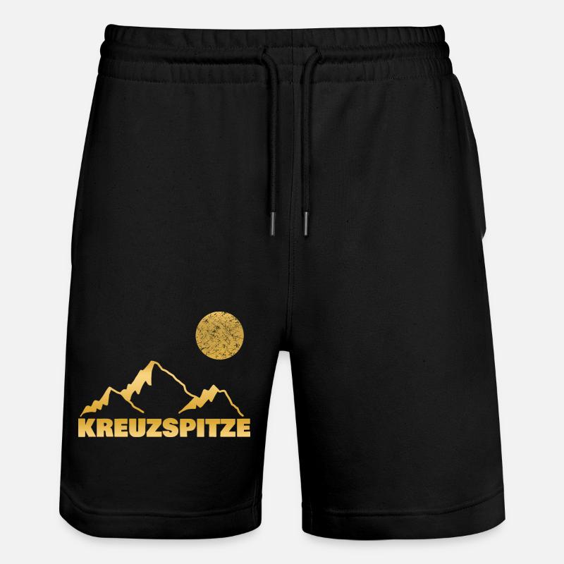 Berg kreuzspitze - Stanley/Stella Unisex Bio Joggingshorts Trainer - Schwarz