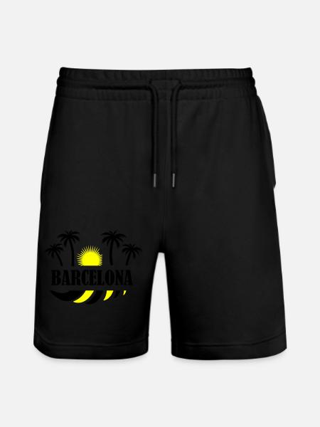 Barcelone - Short de jogging bio TRAINER Stanley/Stella unisexe - noir