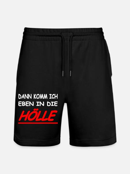 Hölle - Stanley/Stella Unisex Bio Joggingshorts Trainer - Schwarz
