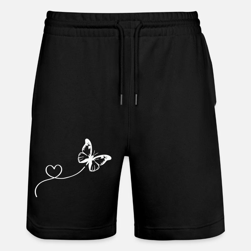 Amour papillon - Short de jogging bio TRAINER Stanley/Stella unisexe - noir