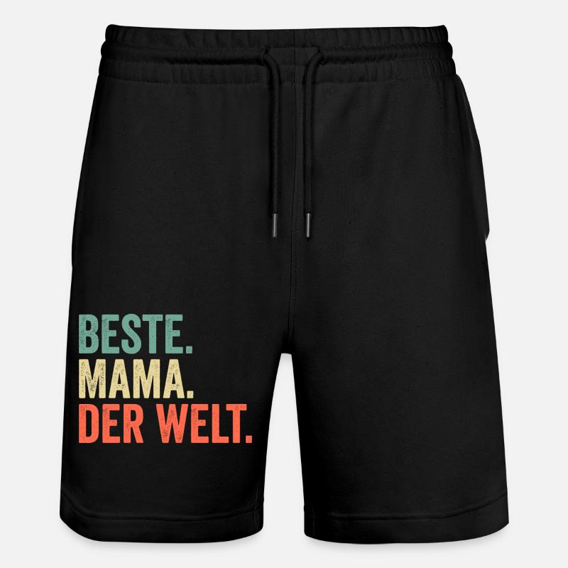 Meilleure maman du monde - Short de jogging bio TRAINER Stanley/Stella unisexe - noir