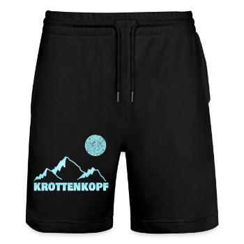 Alpinisme krottenkopf - Short de jogging bio TRAINER Stanley/Stella unisexe - noir - Devant - Nik (191cm) & Marisol (170cm)